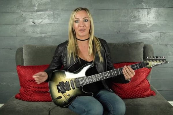 nita strauss rock guitar fundamentals screenshot of video