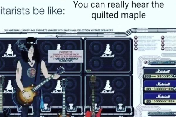 a meme with slash
